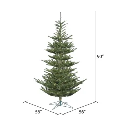 Pre-Lit Christmas Trees*The Holiday Aisle 7.5' Green Spruce Artificial Christmas Tree With 400 Clear Lights With Stand