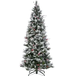 Pre-Lit Christmas Trees*The Holiday Aisle 9' Green Spruce Artificial Christmas Tree With 700 Clear/White Lights