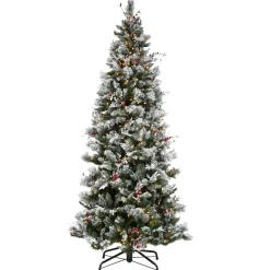 Pre-Lit Christmas Trees*The Holiday Aisle 9' Green Spruce Artificial Christmas Tree With 700 Clear/White Lights