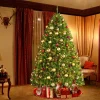 Pre-Lit Christmas Trees*The Holiday Aisle 7.5' Green Spruce Artificial Christmas Tree With 700 Clear & White Lights