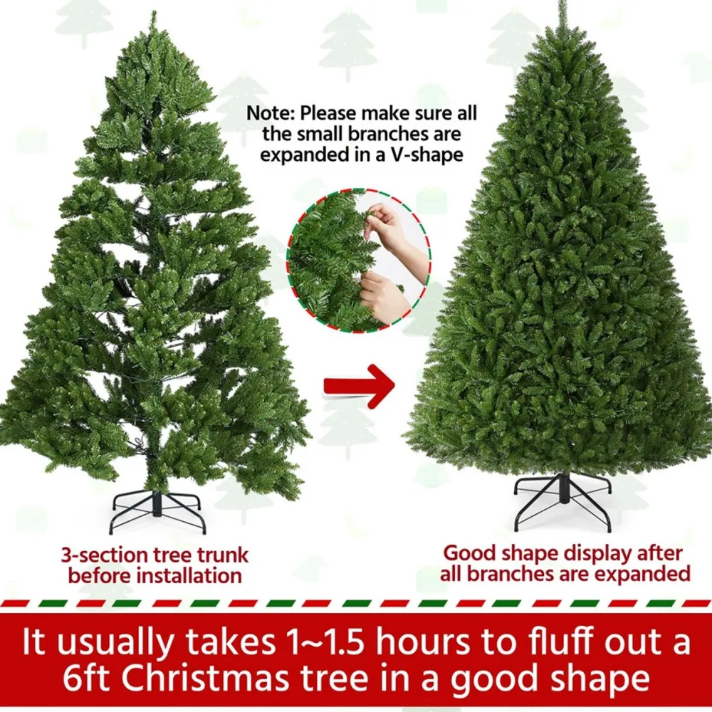 Pre-Lit Christmas Trees*The Holiday Aisle 7.5' Green Spruce Artificial Christmas Tree With 700 Clear & White Lights