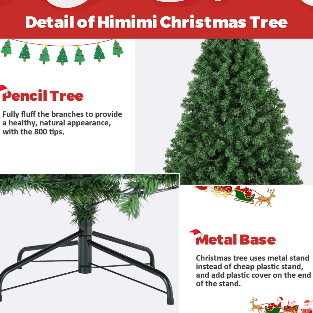 Pre-Lit Christmas Trees*The Holiday Aisle 70.87" Green Spruce Christmas Tree With 300 Led Lights