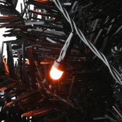 Pre-Lit Christmas Trees*The Holiday Aisle 4' H Black Artificial Fir Halloween Tree With 50 Led Lights