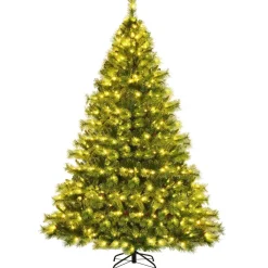 Pre-Lit Christmas Trees*The Holiday Aisle 8' H Green Christmas Tree With 700 Led Lights
