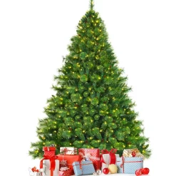 Pre-Lit Christmas Trees*The Holiday Aisle 8' H Green Christmas Tree With 700 Led Lights