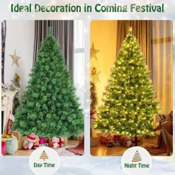 Pre-Lit Christmas Trees*The Holiday Aisle 8' H Green Christmas Tree With 700 Led Lights