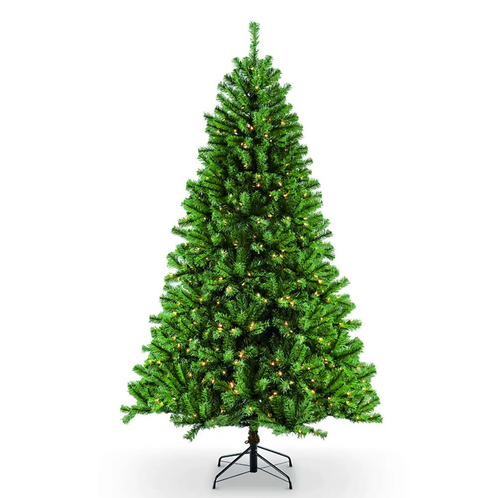 Pre-Lit Christmas Trees*The Holiday Aisle 6'6" H Green Fir Christmas Tree With 400 Lights