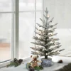 Pre-Lit Christmas Trees*The Holiday Aisle 2' H Green Most Realistic Artificial Pine Frosted Christmas Tree With 30 Lights