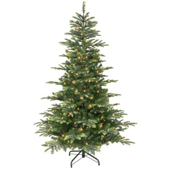 Pre-Lit Christmas Trees*The Holiday Aisle 90" H Green Pvc & Pe Blend Fir Christmas Tree With 600 Led Color Changing/Combination Lights