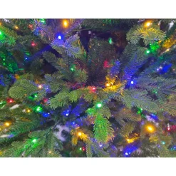 Pre-Lit Christmas Trees*Christmas Time 6'5" H Green Realistic Artificial Pine Christmas Tree With 500 Led Color Changing Lights