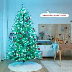 Pre-Lit Christmas Trees*The Holiday Aisle 84'' H Green Realistic Cashmere Christmas Tree With 540 Led Lights