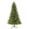 Pre-Lit Christmas Trees*Haute Decor 7'6" H Green Realistic Fir Artificial Christmas Tree With 600 Led Lights