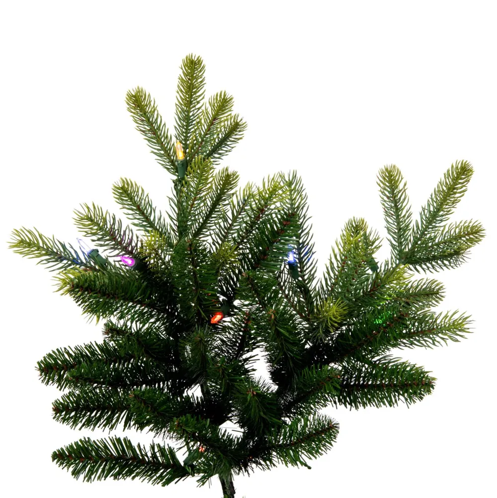 Pre-Lit Christmas Trees*The Holiday Aisle 108'' H Green Realistic Fir Christmas Tree With 1100 Led Color Changing/Combination Lights