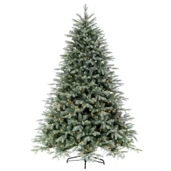 Pre-Lit Christmas Trees*The Holiday Aisle 90'' H Green Realistic Spruce Christmas Tree With 750 Led Lights