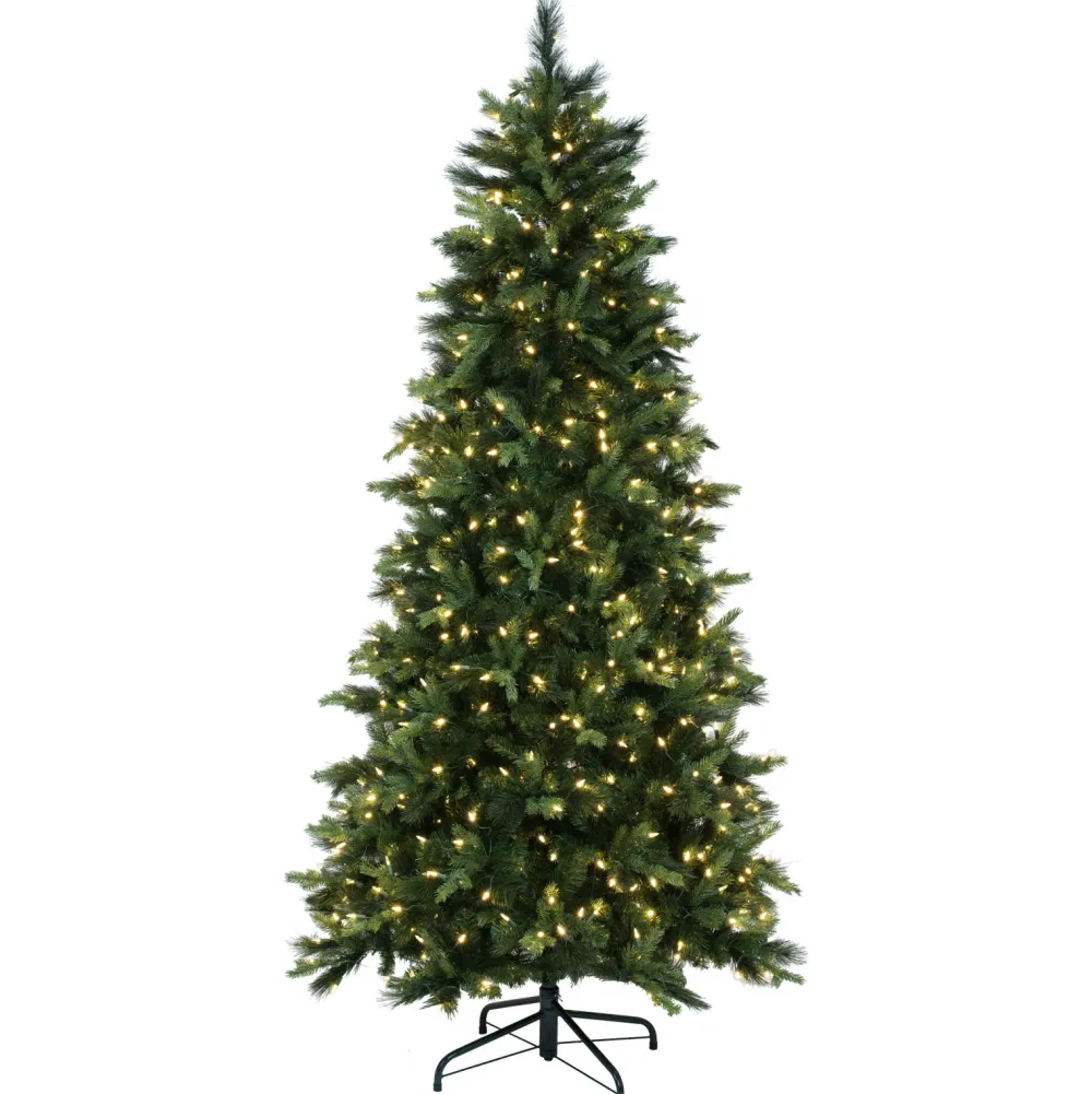 Pre-Lit Christmas Trees*The Holiday Aisle 78'' H Green Realistic Spruce Christmas Tree With 500 Led Lights