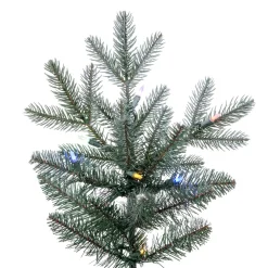 Pre-Lit Christmas Trees*The Holiday Aisle 90'' H Green Realistic Spruce Christmas Tree With 750 Led Color Changing/Combination Lights