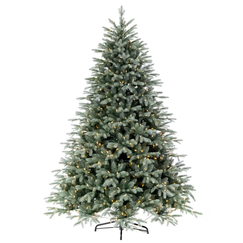 Pre-Lit Christmas Trees*The Holiday Aisle 108'' H Green Realistic Spruce Christmas Tree With 1100 Led Lights