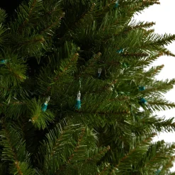 Pre-Lit Christmas Trees*The Holiday Aisle 4' H Green Spruce Cashmere Christmas Tree With 200 Led Color Changing/Combination Lights