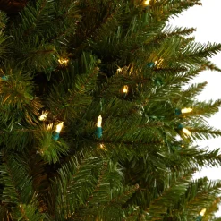 Pre-Lit Christmas Trees*The Holiday Aisle 4' H Green Spruce Cashmere Christmas Tree With 200 Led Color Changing/Combination Lights