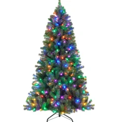 Pre-Lit Christmas Trees*The Holiday Aisle 6' H Green Tree Family Christmas Tree 250 Lights Led