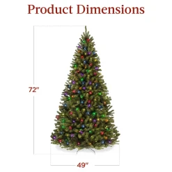 Pre-Lit Christmas Trees*The Holiday Aisle 6' H Green Tree Family Christmas Tree 250 Lights Led