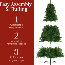 Pre-Lit Christmas Trees*The Holiday Aisle 6' H Green Tree Family Christmas Tree 250 Lights Led