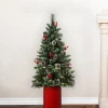 Pre-Lit Christmas Trees*Haute Decor 48" H Realistic Green Artificial Flocked/Frosted Christmas Tree