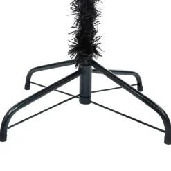 Pre-Lit Christmas Trees*The Holiday Aisle 82.68'' H Slender Black Christmas Tree With Led Lights