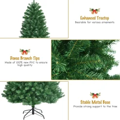 Pre-Lit Christmas Trees*The Holiday Aisle 84'' H Slender Green Artificial Spruce Christmas Tree With 500 Led Changing/Combination Lights
