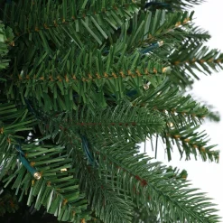 Pre-Lit Christmas Trees*The Holiday Aisle 7' H Slender Green Artificial Fir Christmas Tree With 450 Led Lights