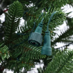 Pre-Lit Christmas Trees*The Holiday Aisle 7' H Slender Green Artificial Fir Christmas Tree With 450 Led Lights