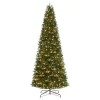 Pre-Lit Christmas Trees*The Holiday Aisle 12' H Slender Green Pine Christmas Tree With 800 Lights