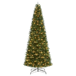 Pre-Lit Christmas Trees*The Holiday Aisle 12' H Slender Green Pine Christmas Tree With 800 Lights