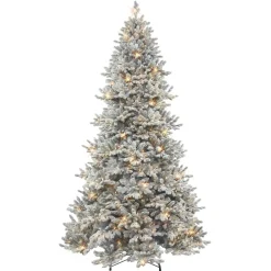 Pre-Lit Christmas Trees*The Holiday Aisle 9' H Slender Green Pine Christmas Tree With 900 Lights
