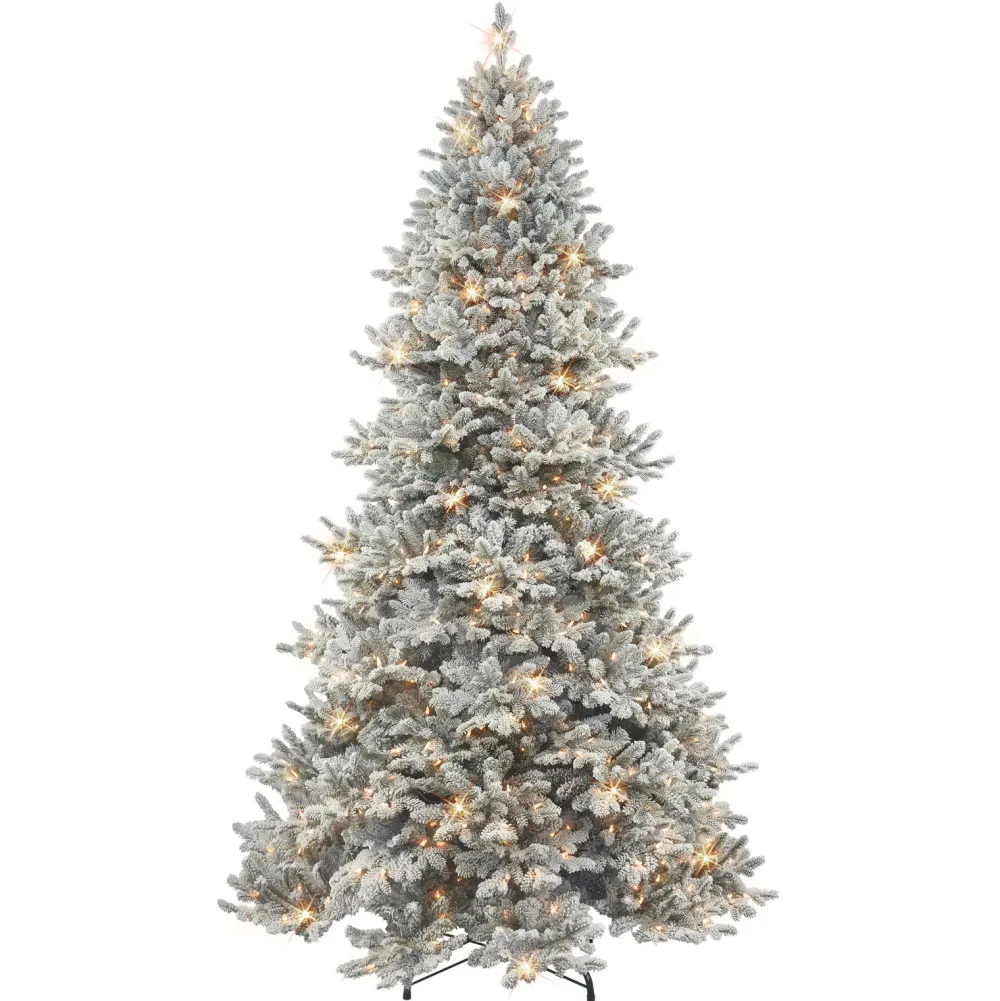 Pre-Lit Christmas Trees*The Holiday Aisle 9' H Slender Green Pine Christmas Tree With 900 Lights