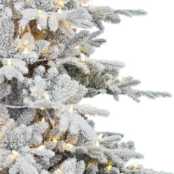 Pre-Lit Christmas Trees*The Holiday Aisle 7' H Slender Green Pine Christmas Tree With 500 Lights