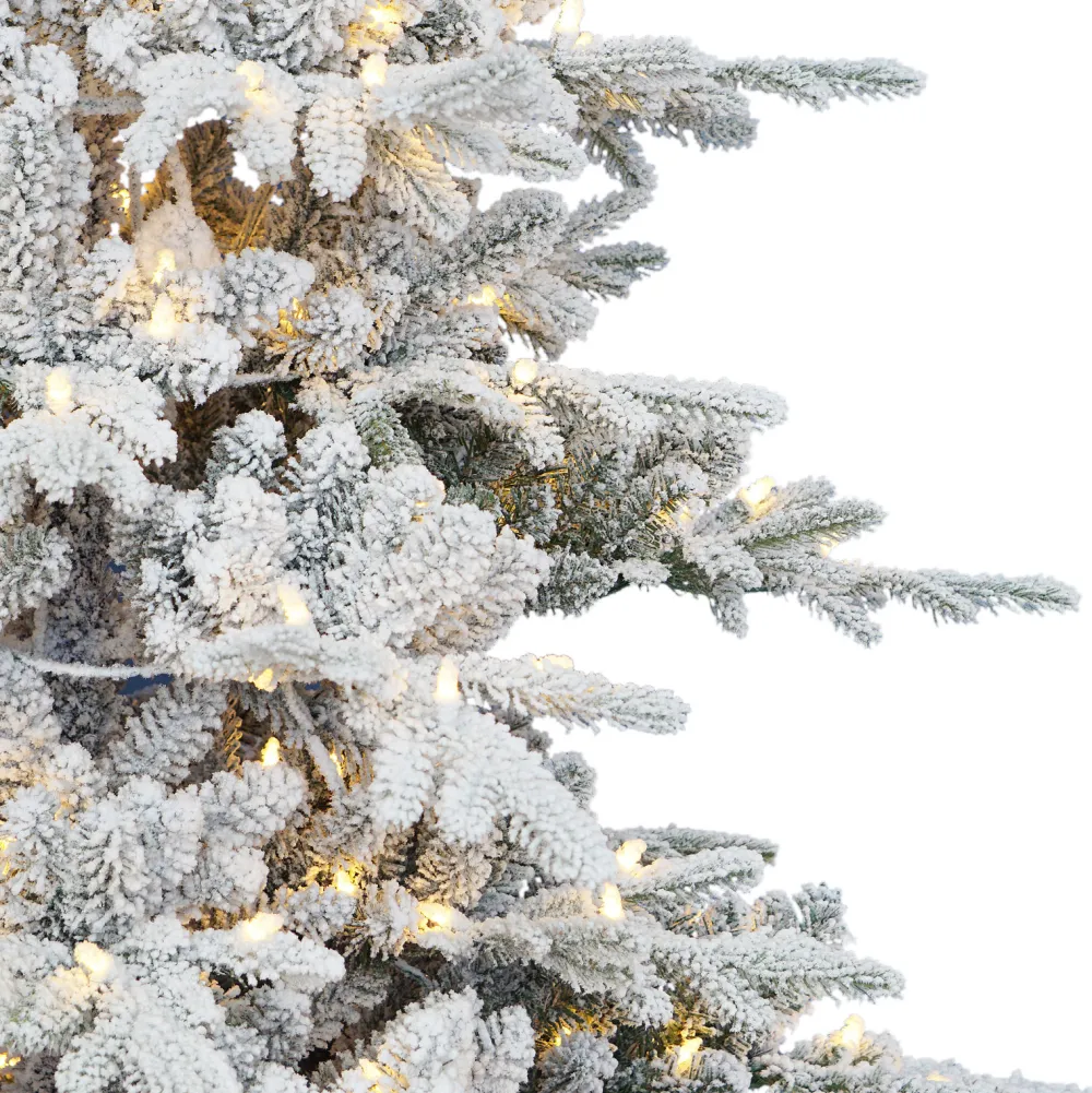 Pre-Lit Christmas Trees*The Holiday Aisle 7' H Slender Green Pine Christmas Tree With 500 Lights