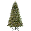 Pre-Lit Christmas Trees*The Holiday Aisle 7' H Slender Green Pine Christmas Tree With 400 Lights