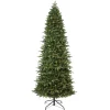 Pre-Lit Christmas Trees*Haute Decor 9' H Slender Green Realistic Fir Artificial Christmas Tree With 700 Led Lights