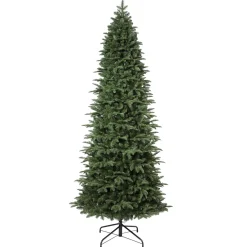 Pre-Lit Christmas Trees*Haute Decor 9' H Slender Green Realistic Fir Artificial Christmas Tree With 700 Led Lights