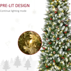 Pre-Lit Christmas Trees*The Holiday Aisle 7'6