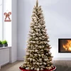 Pre-Lit Christmas Trees*The Twillery Co. 7'6" H Slender White Pine Christmas Tree With 500 Lights