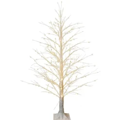 Pre-Lit Christmas Trees*Kurt Adler 5' H Slender Yellow Artificial Christmas Tree With 560 Led Lights