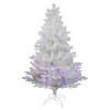 Pre-Lit Christmas Trees*Kurt Adler 5' H White Artificial Pine Christmas Tree With Led Lights