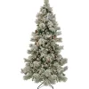 Pre-Lit Christmas Trees*The Holiday Aisle 108" H White Fir Christmas Tree With 900 Incandescent Lights And Pinecones