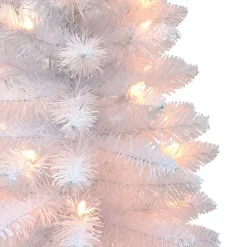 Pre-Lit Christmas Trees*The Holiday Aisle 3' H White Fir Christmas Tree With 50 Lights