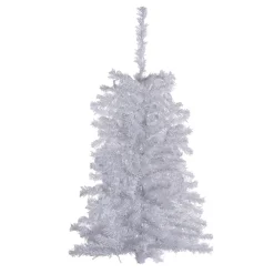 Pre-Lit Christmas Trees*The Holiday Aisle 7.5' H White Pine Flocked/Frosted Christmas Tree With 360 Led Lights