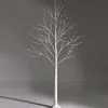 Pre-Lit Christmas Trees*The Holiday Aisle 6' H White Realistic Artificial Christmas Tree With 96 Led Lights
