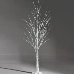 Pre-Lit Christmas Trees*The Holiday Aisle 48" H White Realistic Artificial Christmas Tree 48 Led Lights