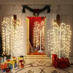 Pre-Lit Christmas Trees*The Holiday Aisle 70.8'' Led Lighted Artificial Christmas Tree